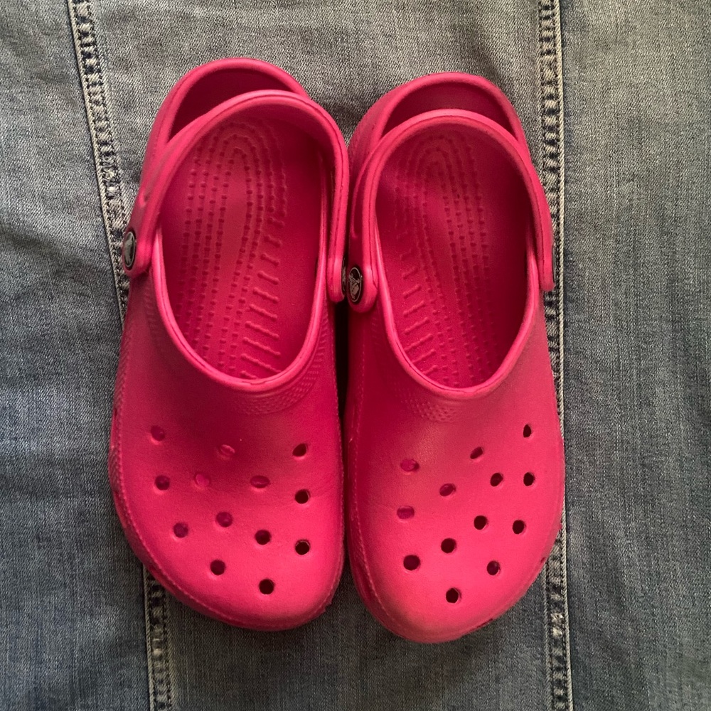 Pink Crocs
